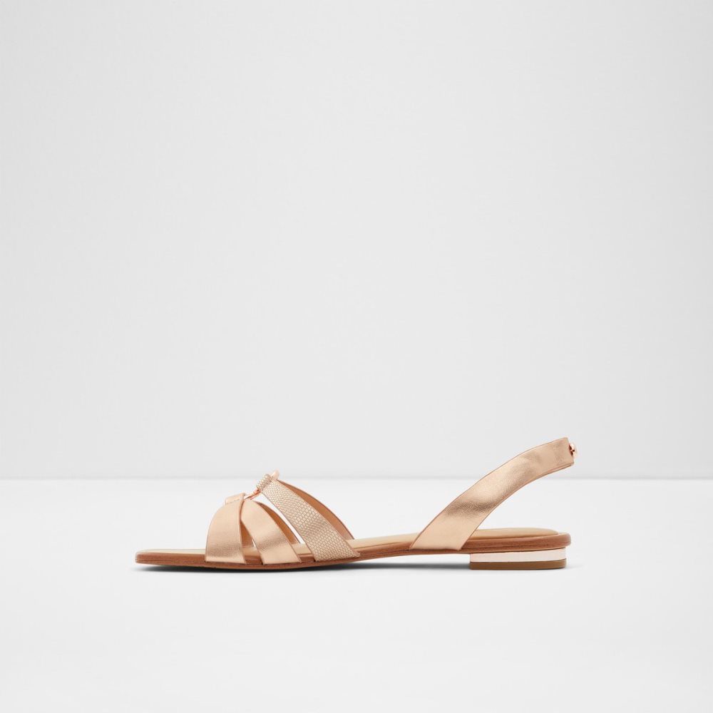 Sandales Aldo Marassi Brides Back Sandal Rose Doré | BUITEJ-271