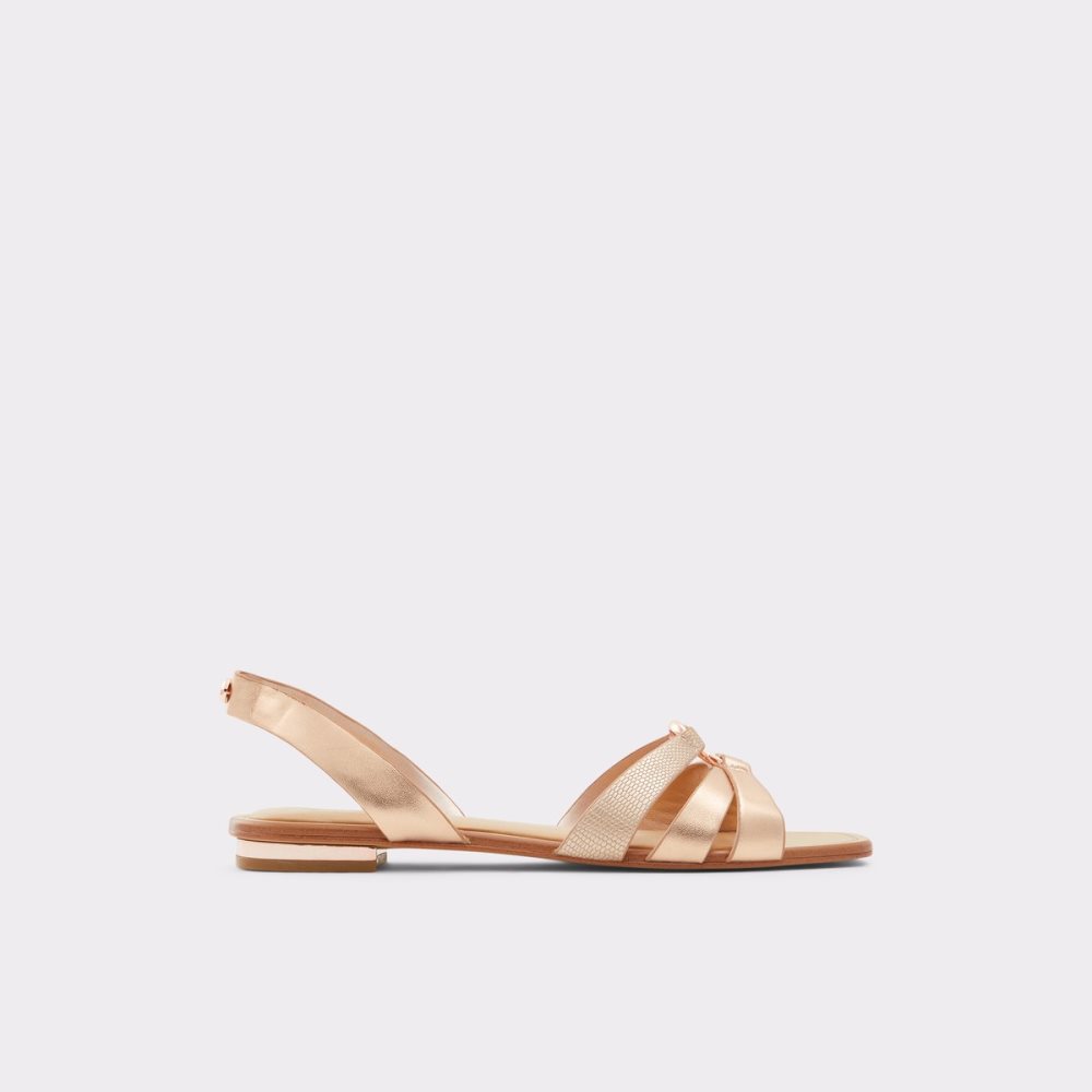 Sandales Aldo Marassi Brides Back Sandal Rose Doré | BUITEJ-271