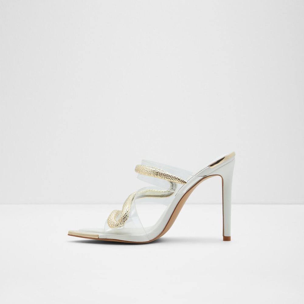 Sandales Aldo Najash Lanières Talons Sandal - Stiletto Blanche | AGWUOT-813