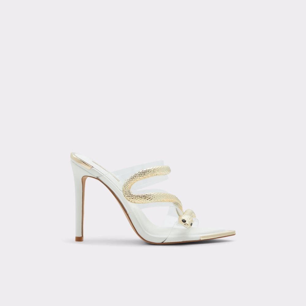 Sandales Aldo Najash Lanières Talons Sandal - Stiletto Blanche | AGWUOT-813