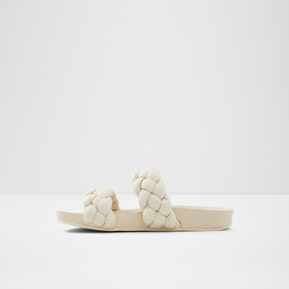 Sandales Aldo Oaka Claquette Sandal Blanche | TCIKLS-842