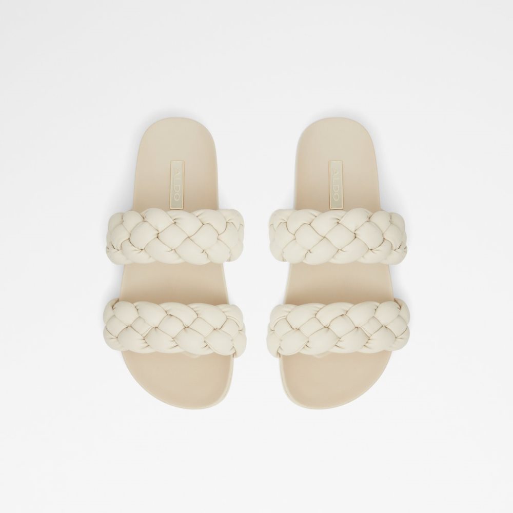 Sandales Aldo Oaka Claquette Sandal Blanche | TCIKLS-842