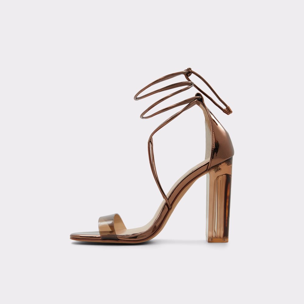 Sandales Aldo Onardonia Lanières Talons Sandal Marron | QUMXHO-530