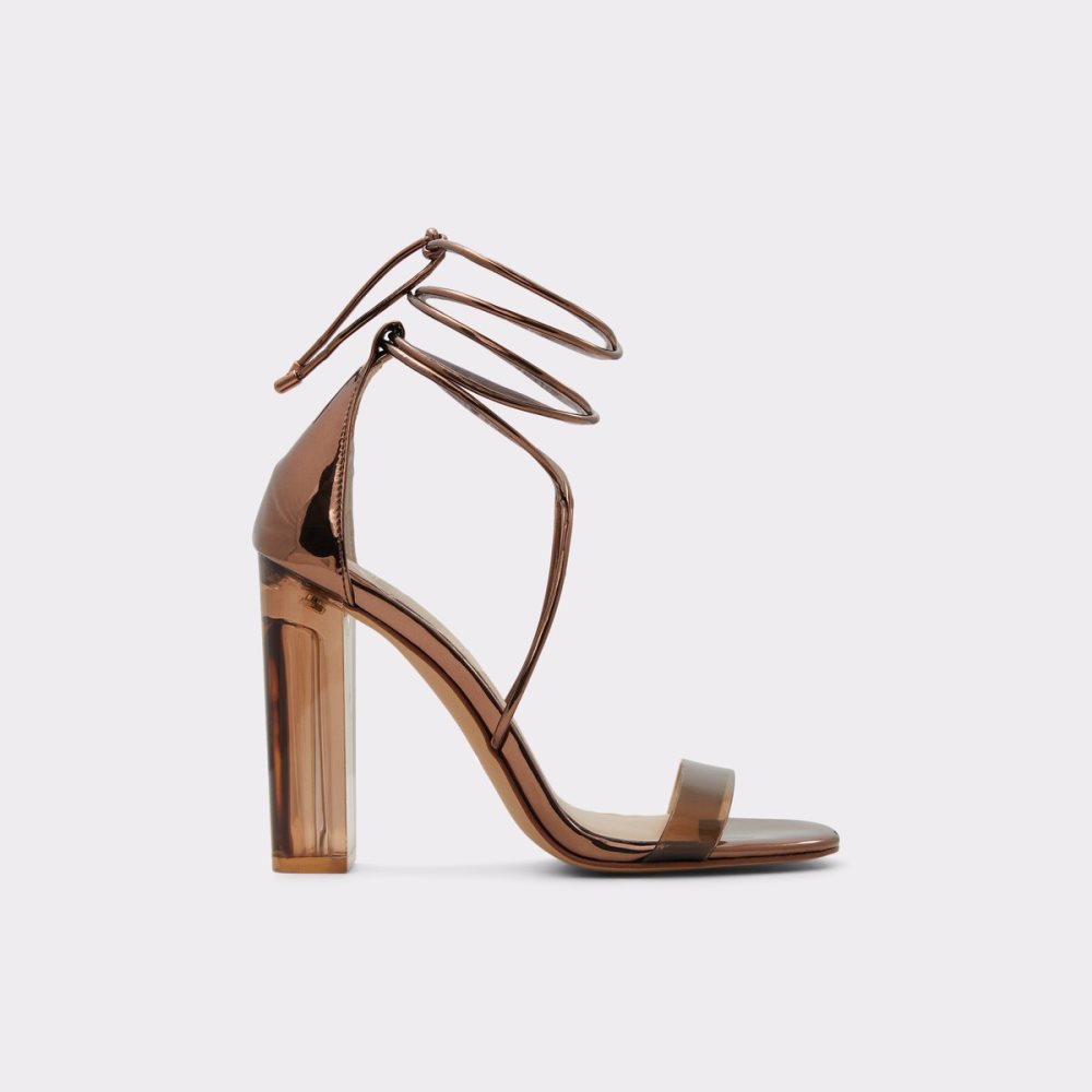 Sandales Aldo Onardonia Lanières Talons Sandal Marron | QUMXHO-530