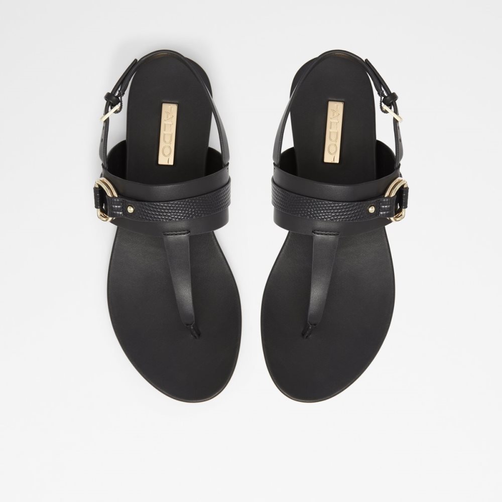 Sandales Aldo Pandra Lanières Sandal Noir | BEXWKP-896