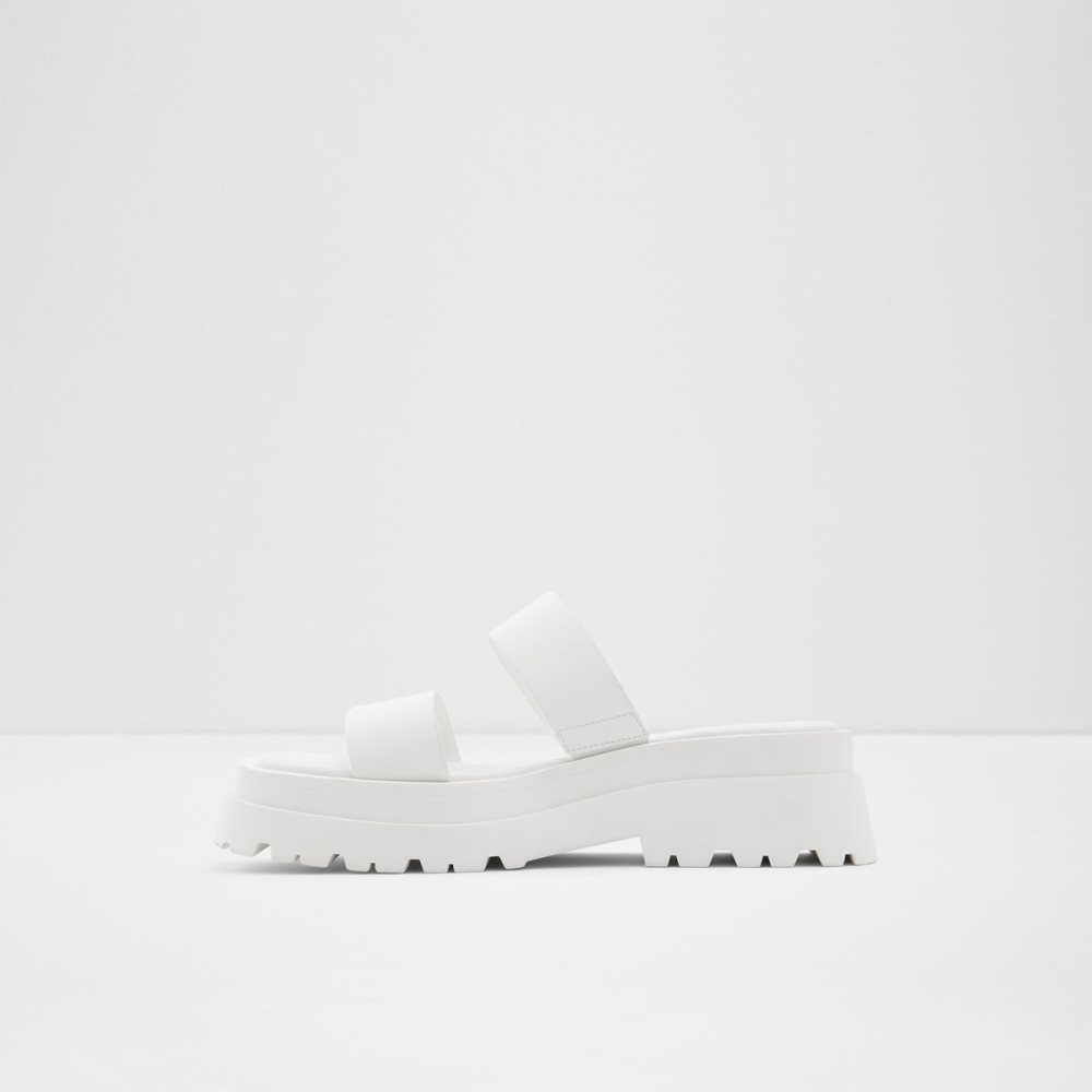 Sandales Aldo Phelix Claquette Sandal - Lug Sole Blanche | TDLSEP-763