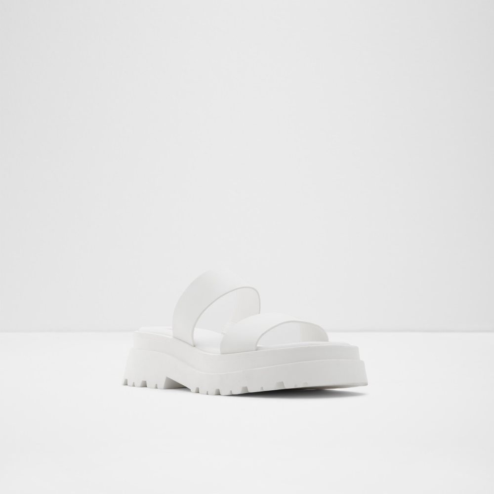 Sandales Aldo Phelix Claquette Sandal - Lug Sole Blanche | TDLSEP-763