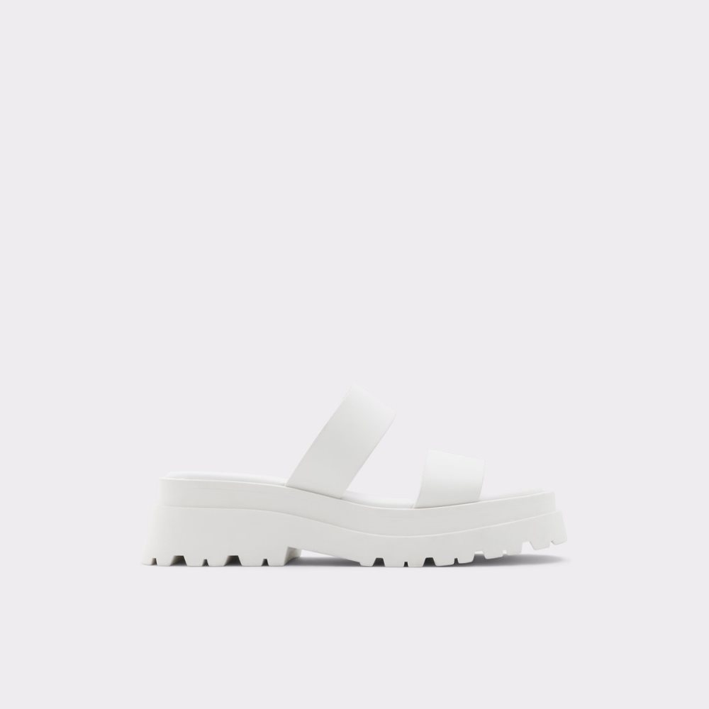 Sandales Aldo Phelix Claquette Sandal - Lug Sole Blanche | TDLSEP-763