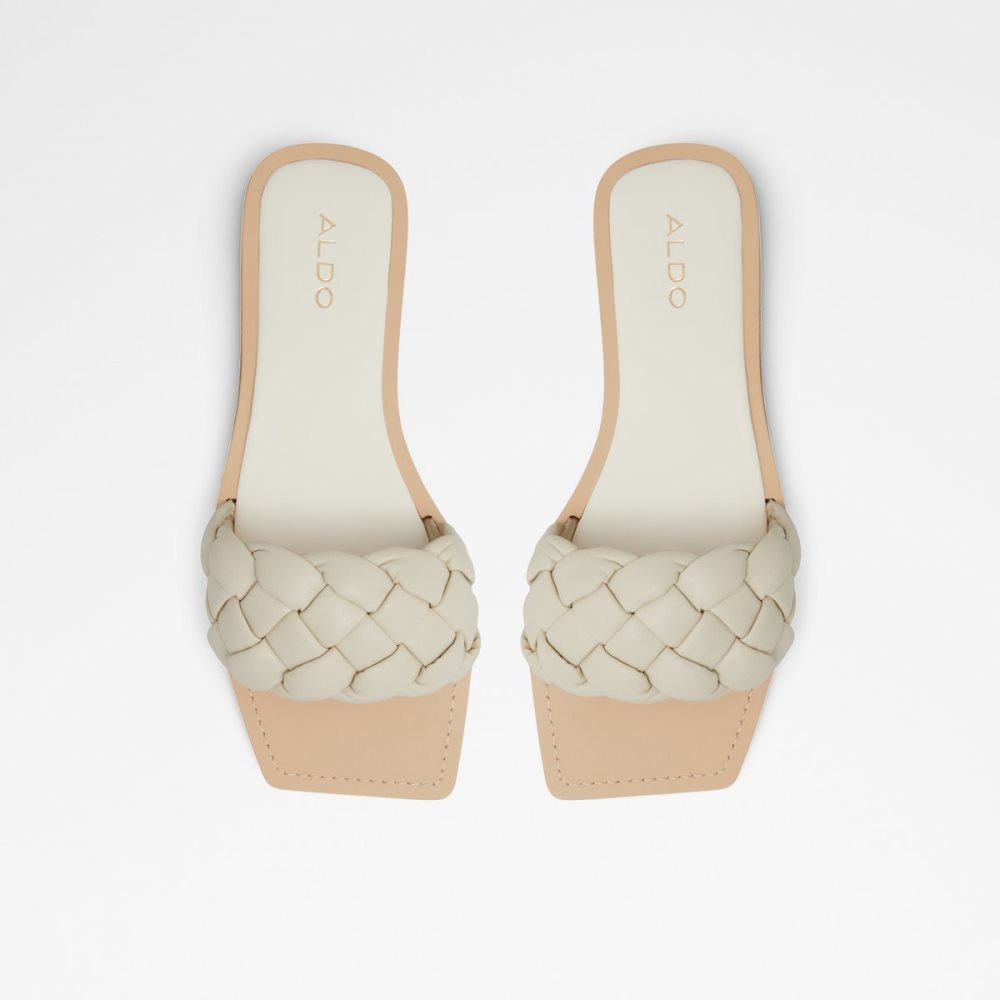 Sandales Aldo Poets Claquette Sandal Blanche | JQZVEM-810