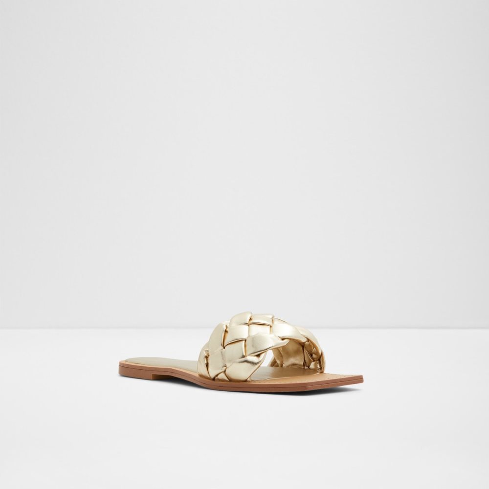 Sandales Aldo Poets Claquette Sandal Doré | SRMIUF-187