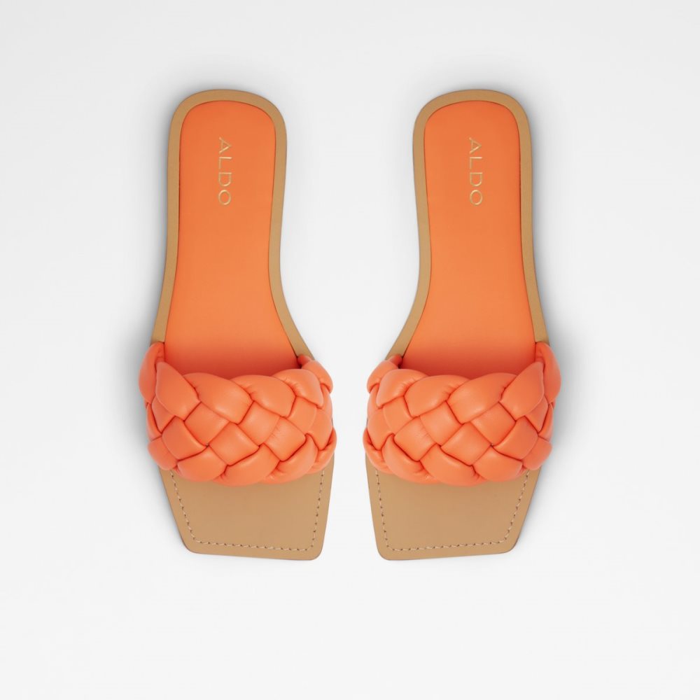 Sandales Aldo Poets Claquette Sandal Orange Clair | EANDPL-874