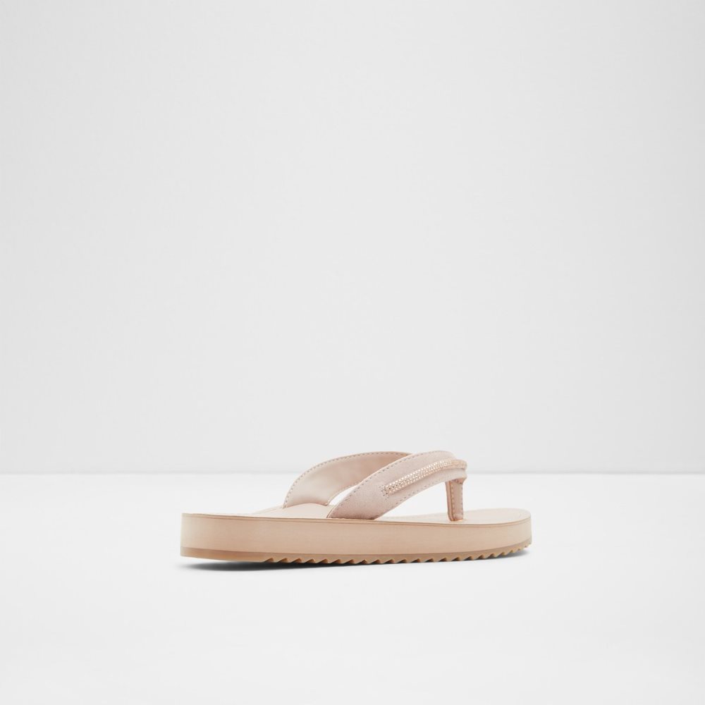 Sandales Aldo Polo Flip Flops Rose Doré | IXGPWS-460