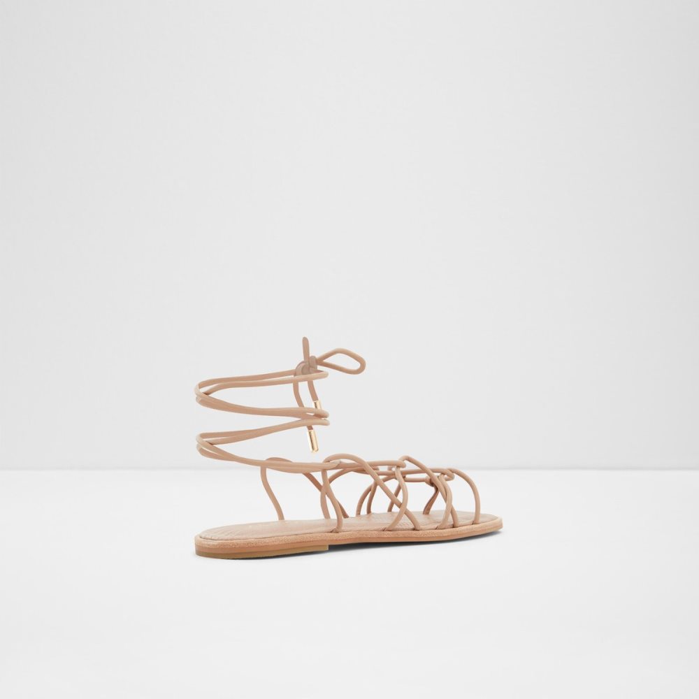 Sandales Aldo Posey Lanières Plates Sandal Beige | RYHIXD-901