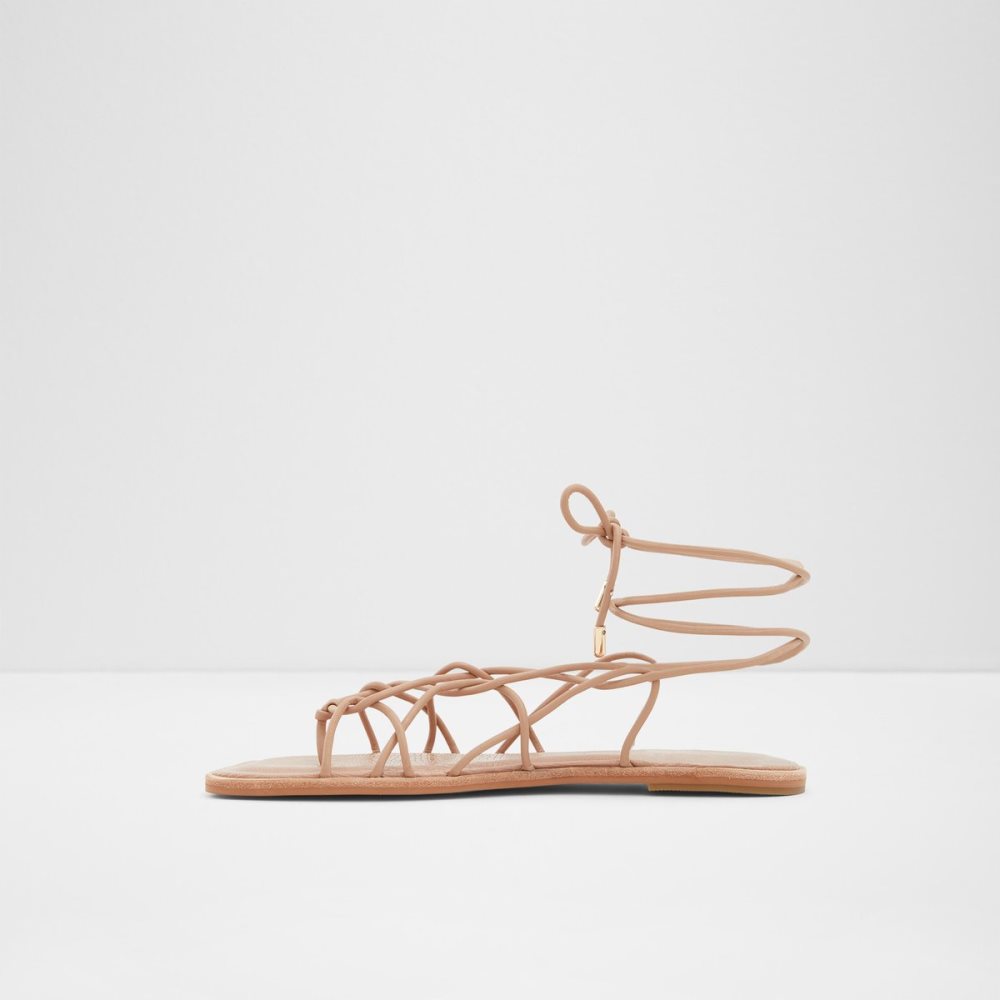 Sandales Aldo Posey Lanières Plates Sandal Beige | RYHIXD-901