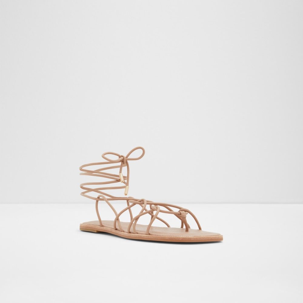 Sandales Aldo Posey Lanières Plates Sandal Beige | RYHIXD-901