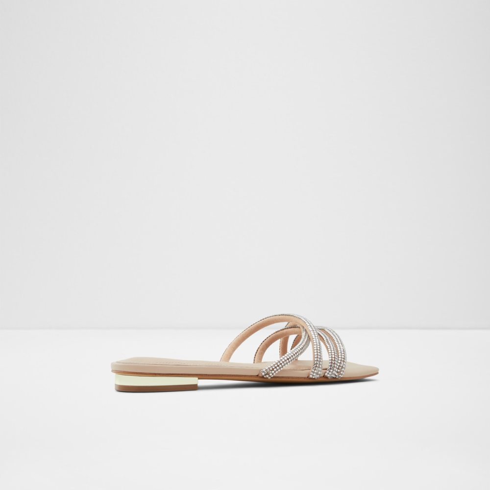 Sandales Aldo Rossie Claquette Sandal Beige Clair | DUXCMO-809