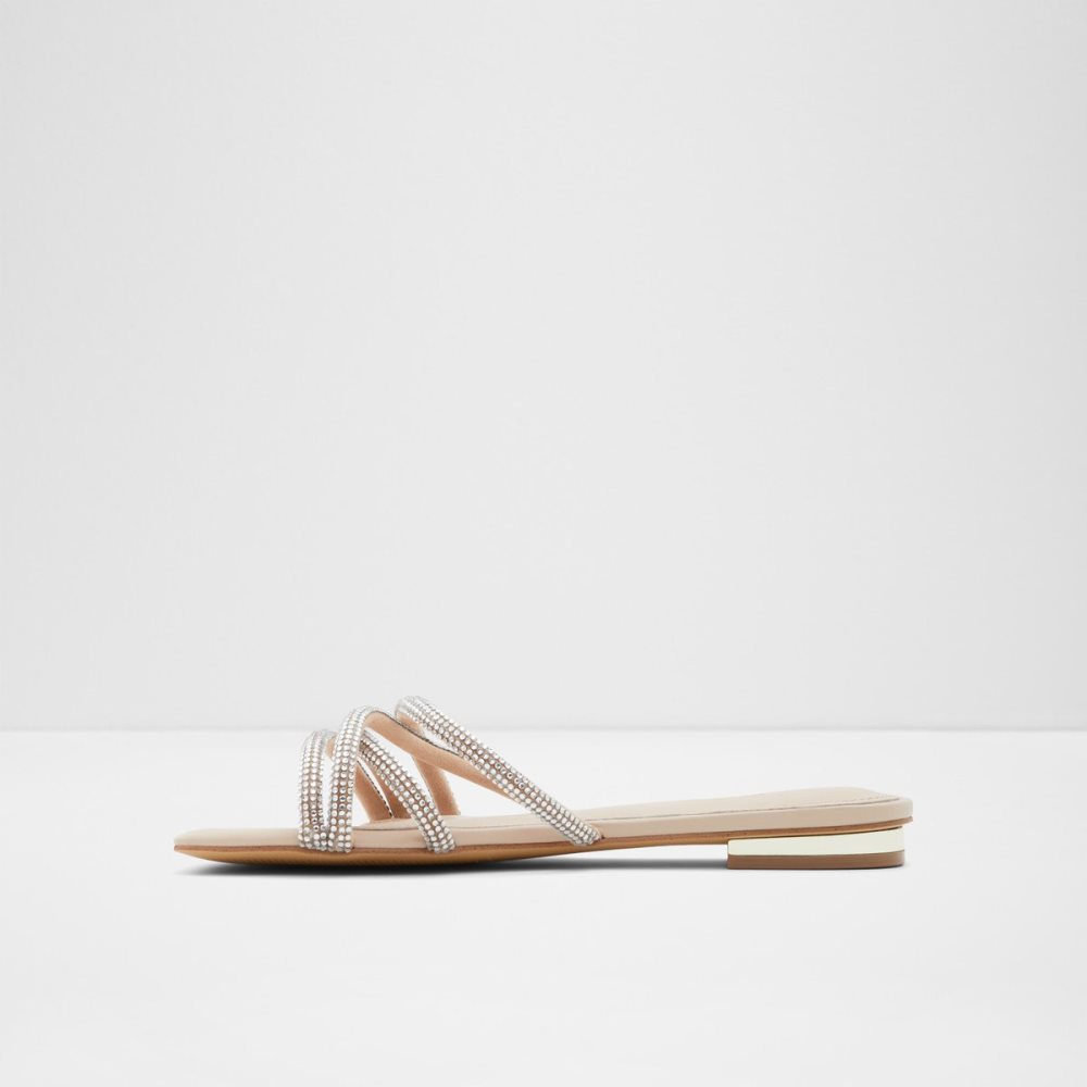 Sandales Aldo Rossie Claquette Sandal Beige Clair | DUXCMO-809