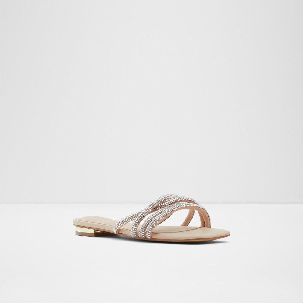 Sandales Aldo Rossie Claquette Sandal Beige Clair | DUXCMO-809