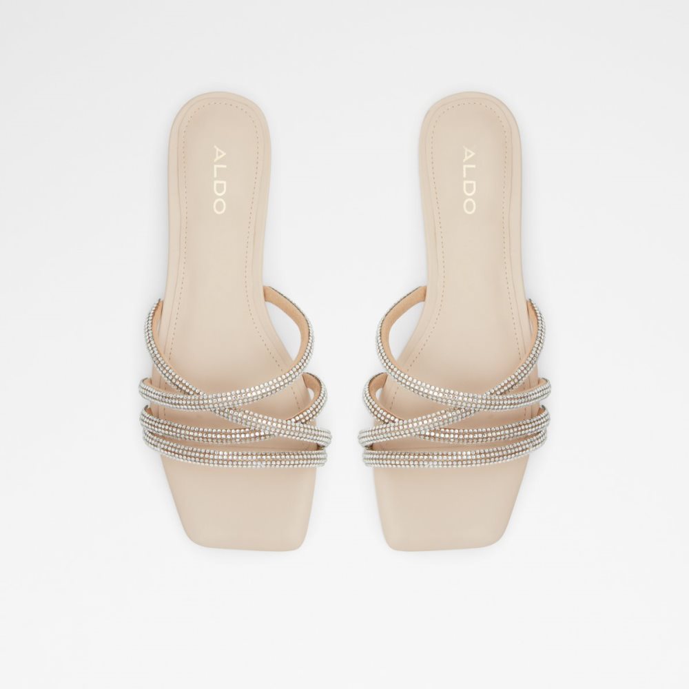 Sandales Aldo Rossie Claquette Sandal Beige Clair | DUXCMO-809