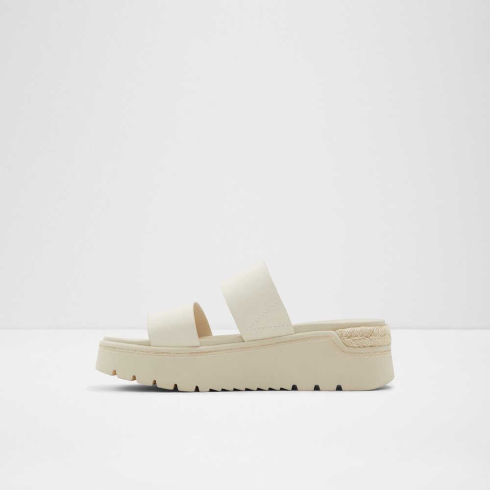 Sandales Aldo Zendey Claquette Sandal - Flatform Blanche | ZEFKLA-497