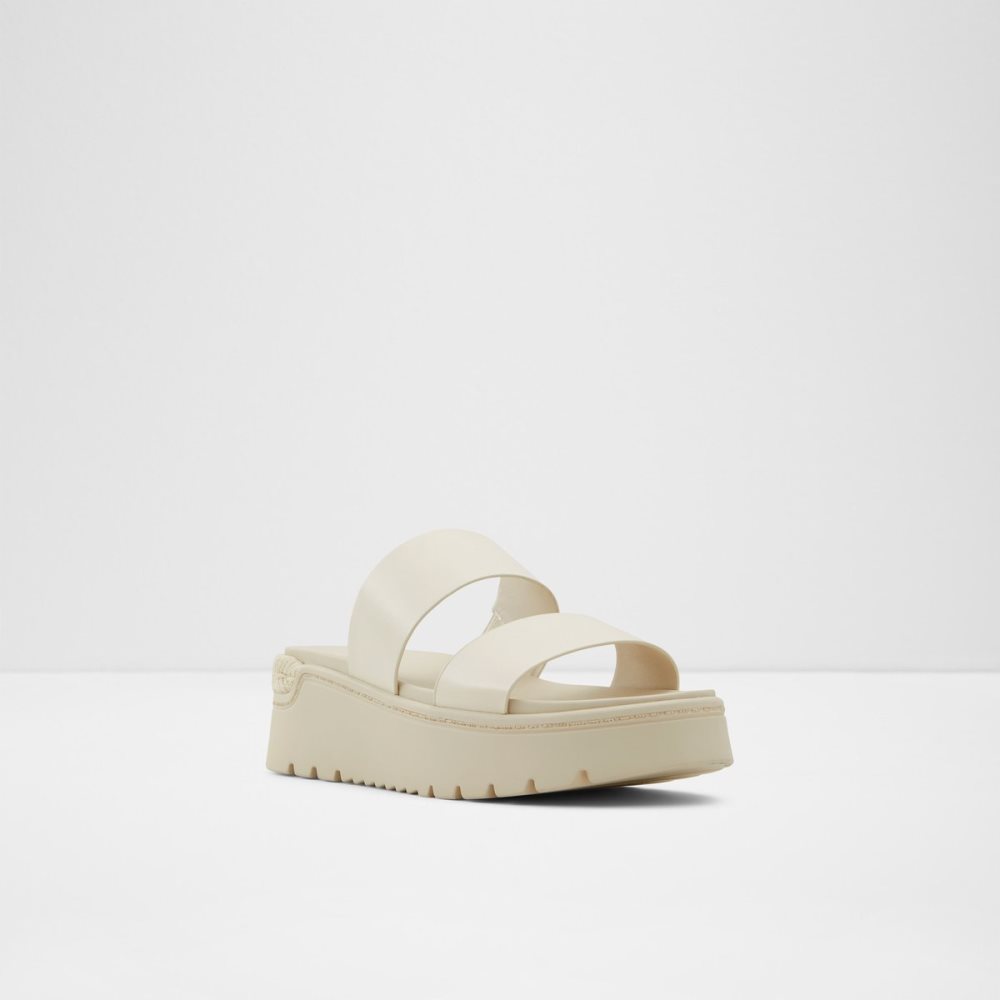 Sandales Aldo Zendey Claquette Sandal - Flatform Blanche | ZEFKLA-497