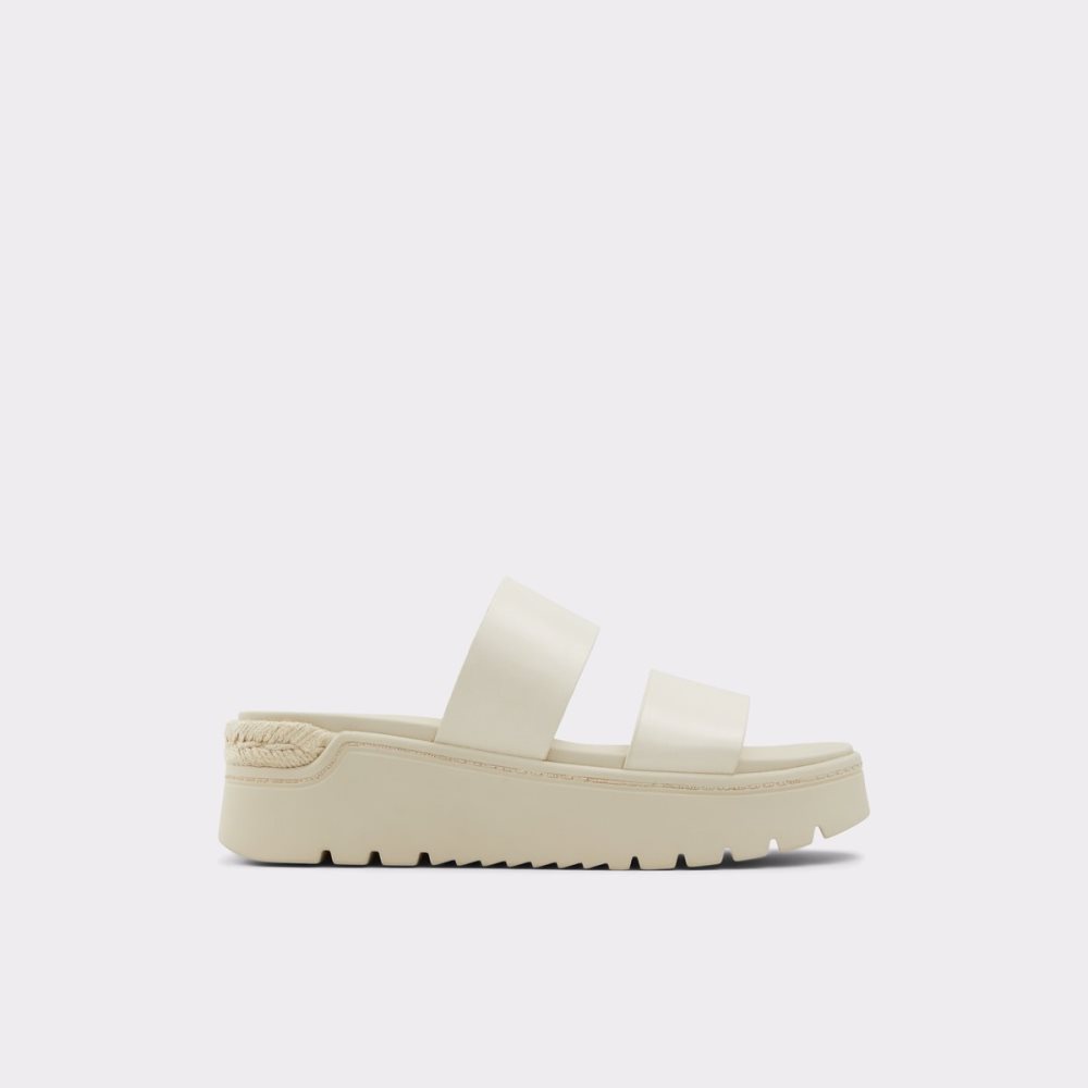 Sandales Aldo Zendey Claquette Sandal - Flatform Blanche | ZEFKLA-497