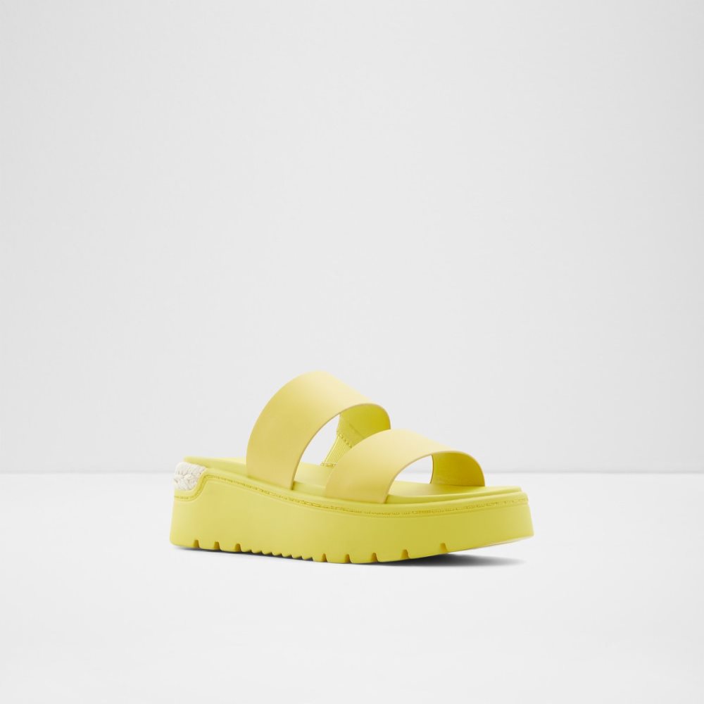 Sandales Aldo Zendey Claquette Sandal - Flatform Vert | ZYPGQU-067