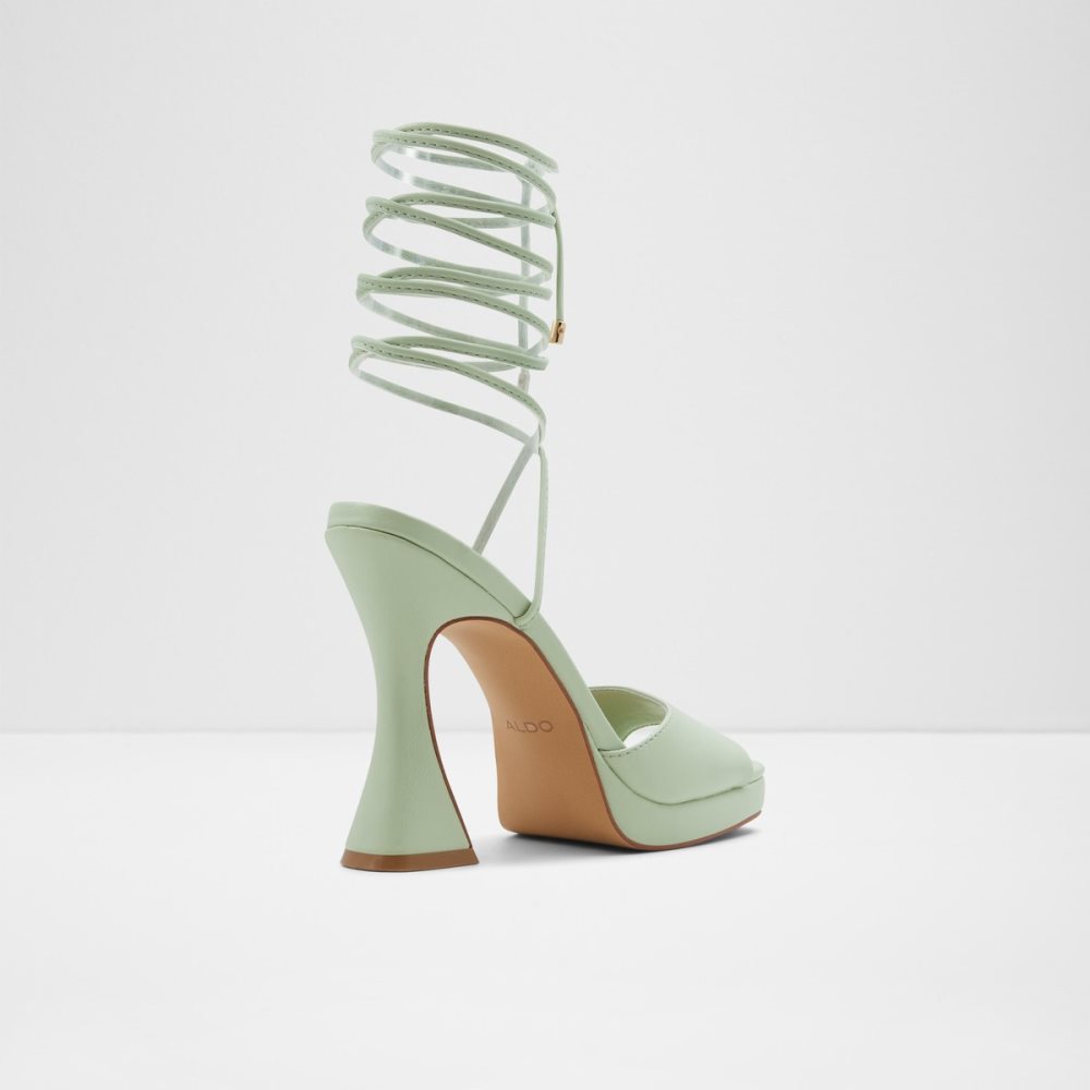 Talon Bloc Aldo Daphnee High Sandal - Vert Clair | ZKSCMI-412