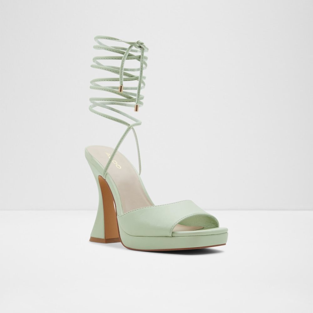 Talon Bloc Aldo Daphnee High Sandal - Vert Clair | ZKSCMI-412