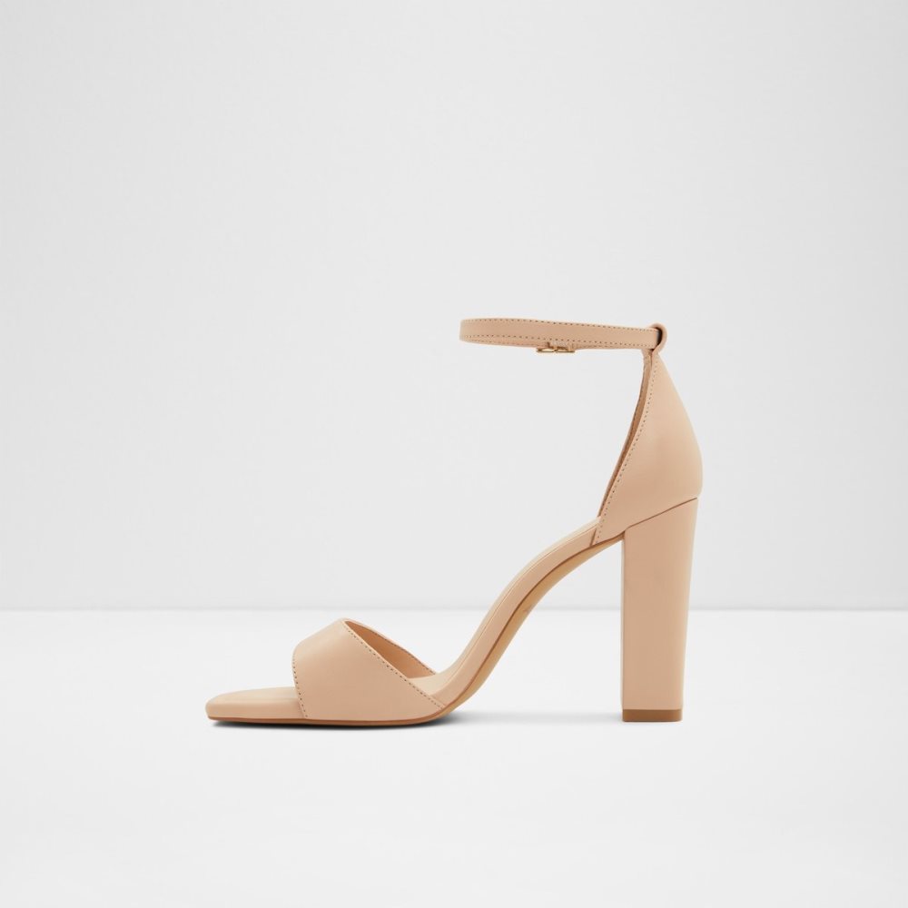 Talon Bloc Aldo Enaegyn Brides Talons Sandal - Cup Sole Beige Clair | APCBGR-068