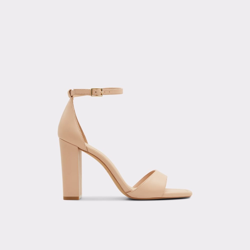 Talon Bloc Aldo Enaegyn Brides Talons Sandal - Cup Sole Beige Clair | APCBGR-068