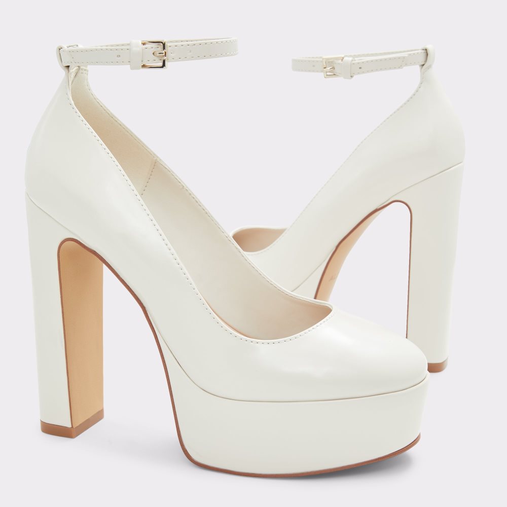 Talon Bloc Aldo Fonda Brides Talons - Flatform Blanche | HWPLDY-396