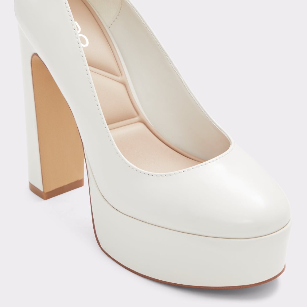 Talon Bloc Aldo Fonda Brides Talons - Flatform Blanche | HWPLDY-396