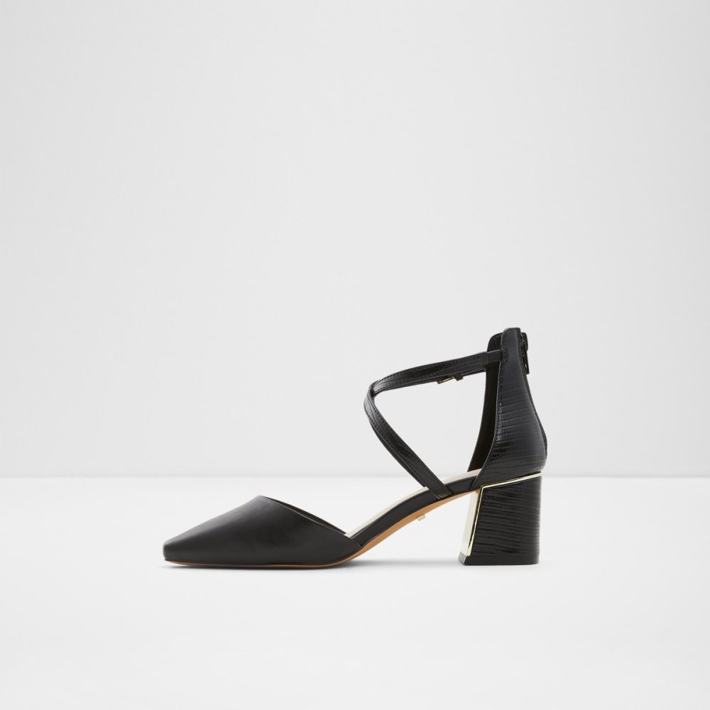 Talon Bloc Aldo Grarwen Brides Talons Noir | HVXEPZ-153