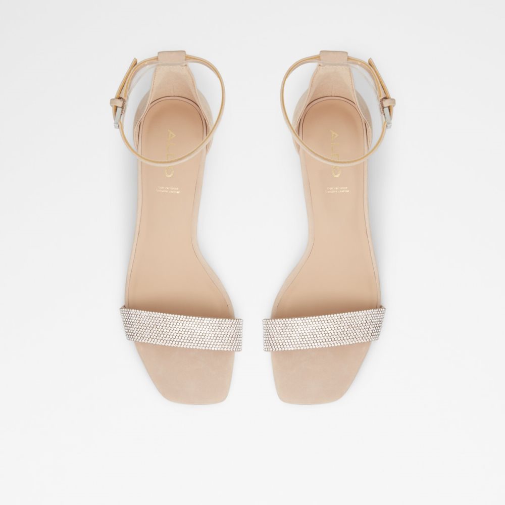 Talon Bloc Aldo Kedeaviel High Sandal Beige | OGARBK-058