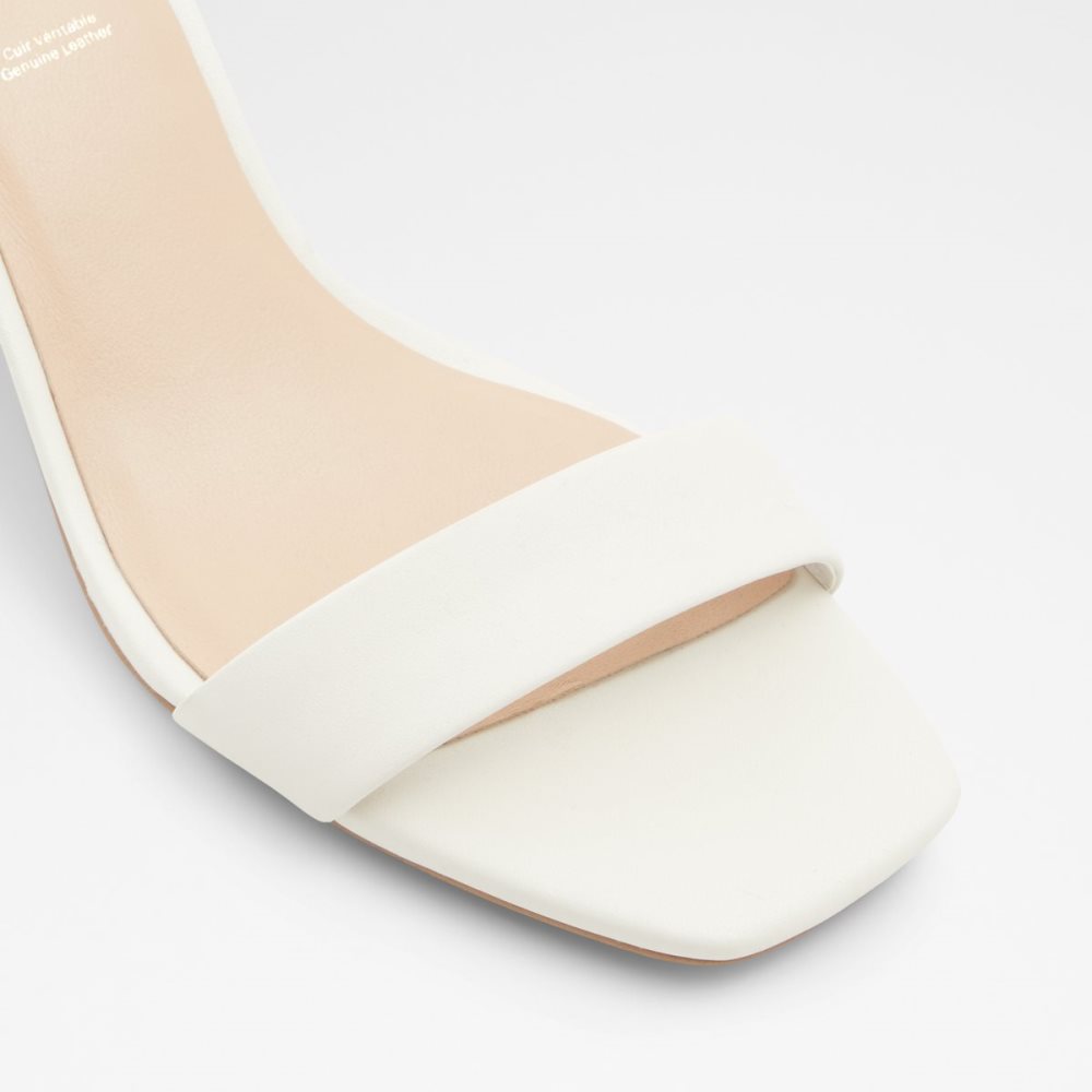 Talon Bloc Aldo Kedeaviel High Sandal Blanche | IHDGMF-514