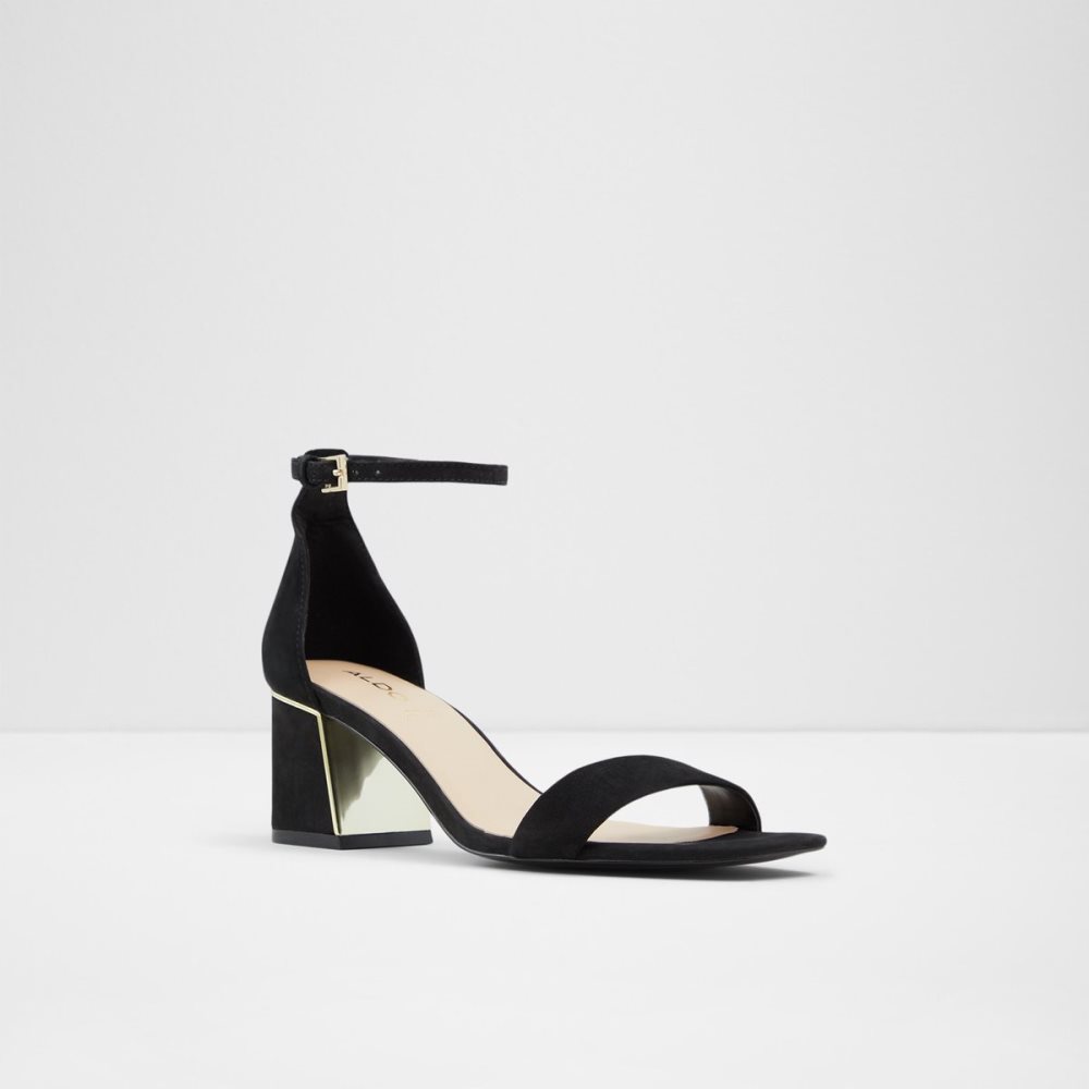 Talon Bloc Aldo Kedeaviel High Sandal Noir | SBDKWQ-075