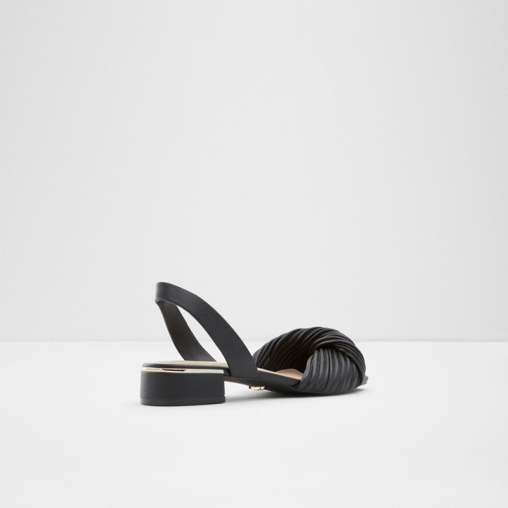 Talon Bloc Aldo Nabila Claquette Sandal Noir | OVNHYM-596