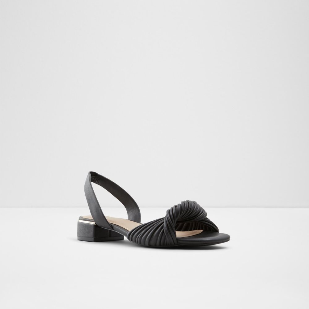 Talon Bloc Aldo Nabila Claquette Sandal Noir | OVNHYM-596