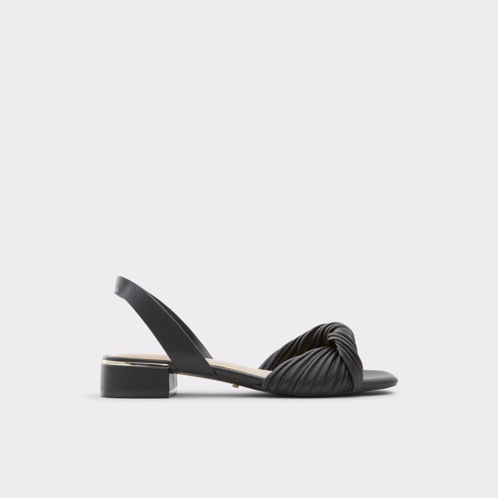 Talon Bloc Aldo Nabila Claquette Sandal Noir | OVNHYM-596