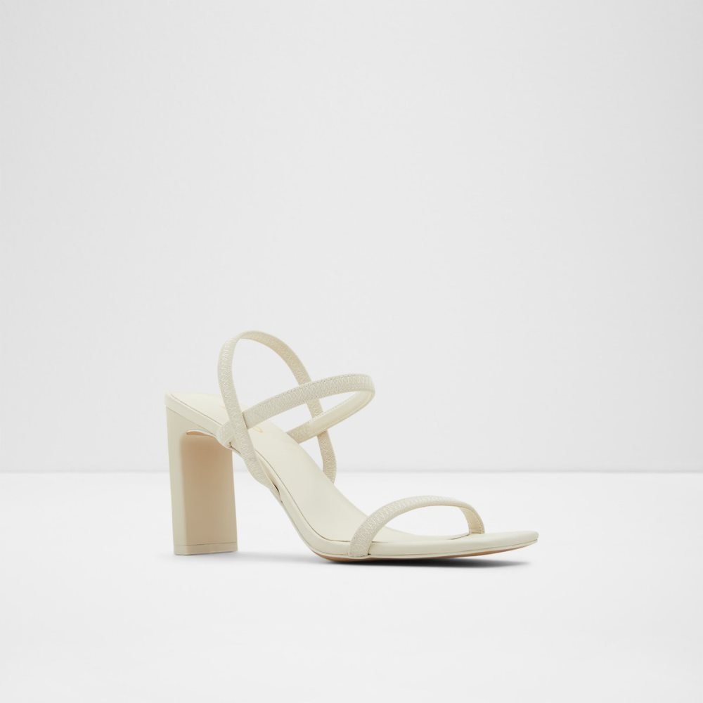 Talon Bloc Aldo Okurr Lanières Talons Sandal Blanche | SWFYDX-857