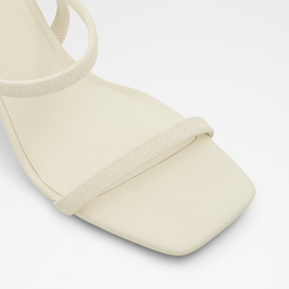 Talon Bloc Aldo Okurr Lanières Talons Sandal Blanche | SWFYDX-857