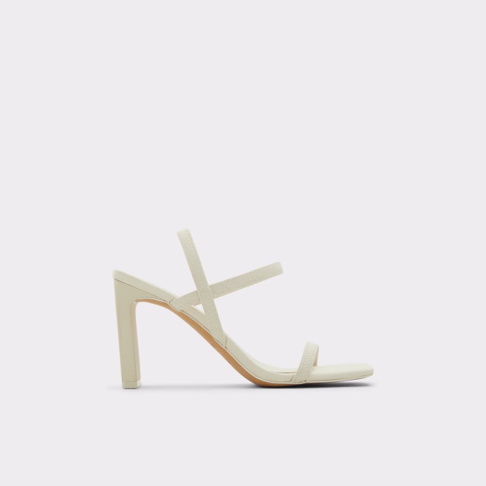 Talon Bloc Aldo Okurr Lanières Talons Sandal Blanche | SWFYDX-857