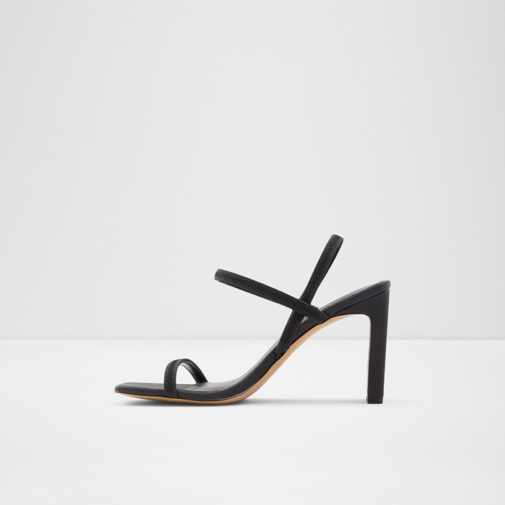 Talon Bloc Aldo Okurr Lanières Talons Sandal Noir | VDQPJX-683