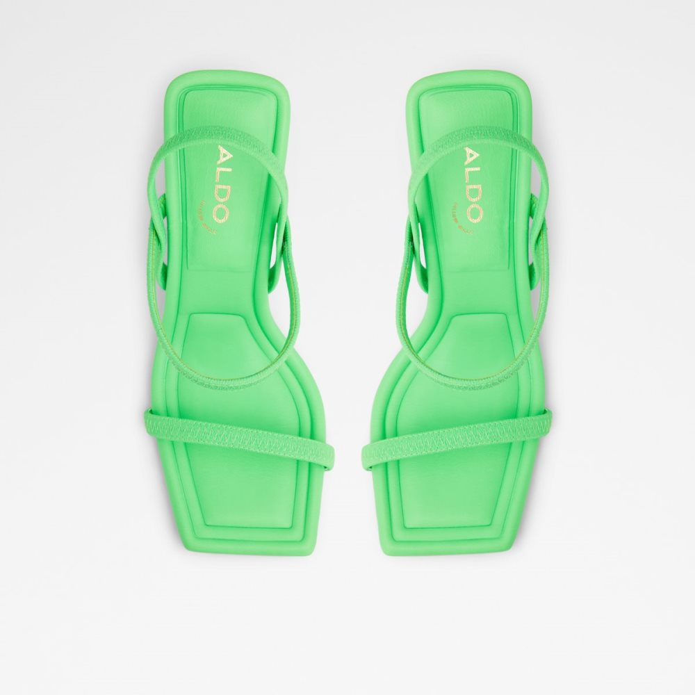 Talon Bloc Aldo Okurra Lanières Talons Sandal Vert Clair | FMIQAR-865