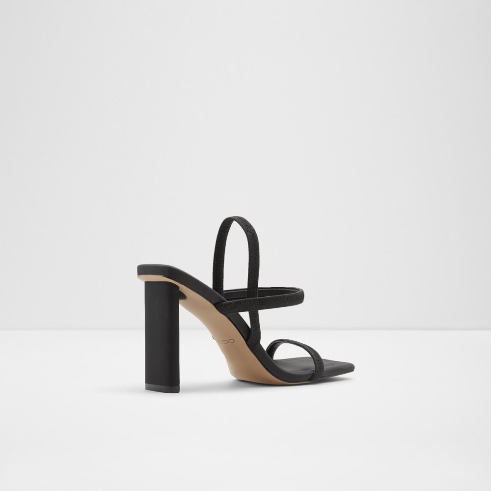 Talon Bloc Aldo Okurra Lanières Talons Sandal Noir | SWMPLZ-257