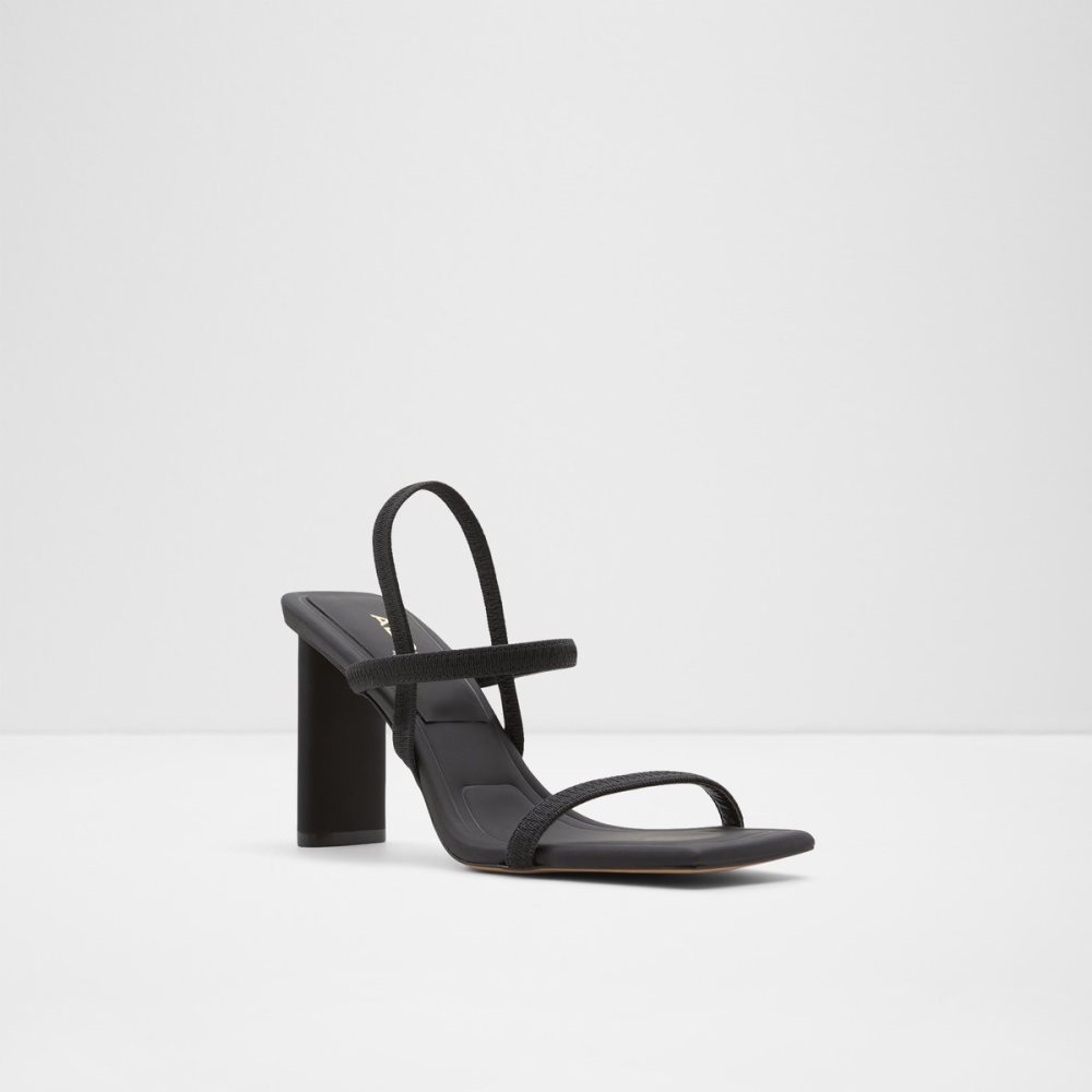 Talon Bloc Aldo Okurra Lanières Talons Sandal Noir | SWMPLZ-257