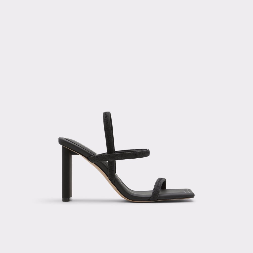 Talon Bloc Aldo Okurra Lanières Talons Sandal Noir | SWMPLZ-257