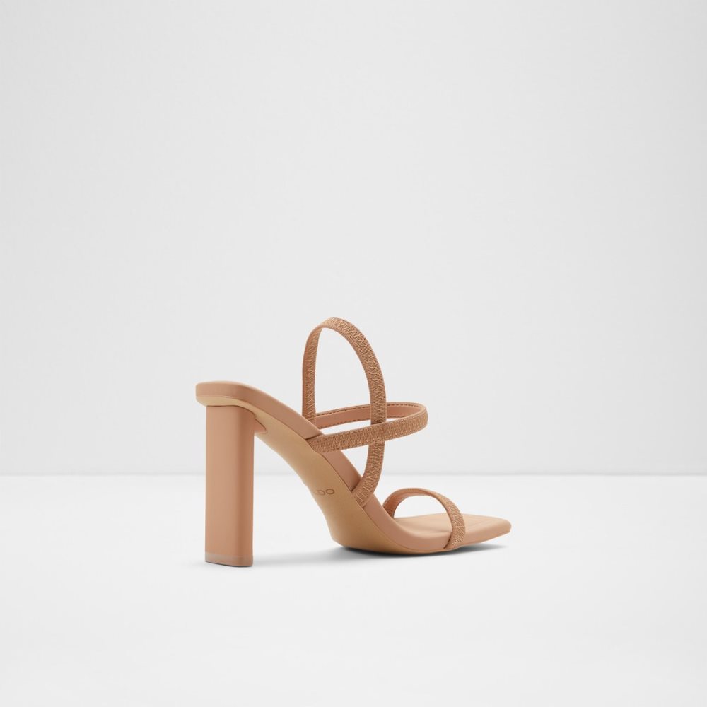 Talon Bloc Aldo Okurra Lanières Talons Sandal Beige | VAPETI-367