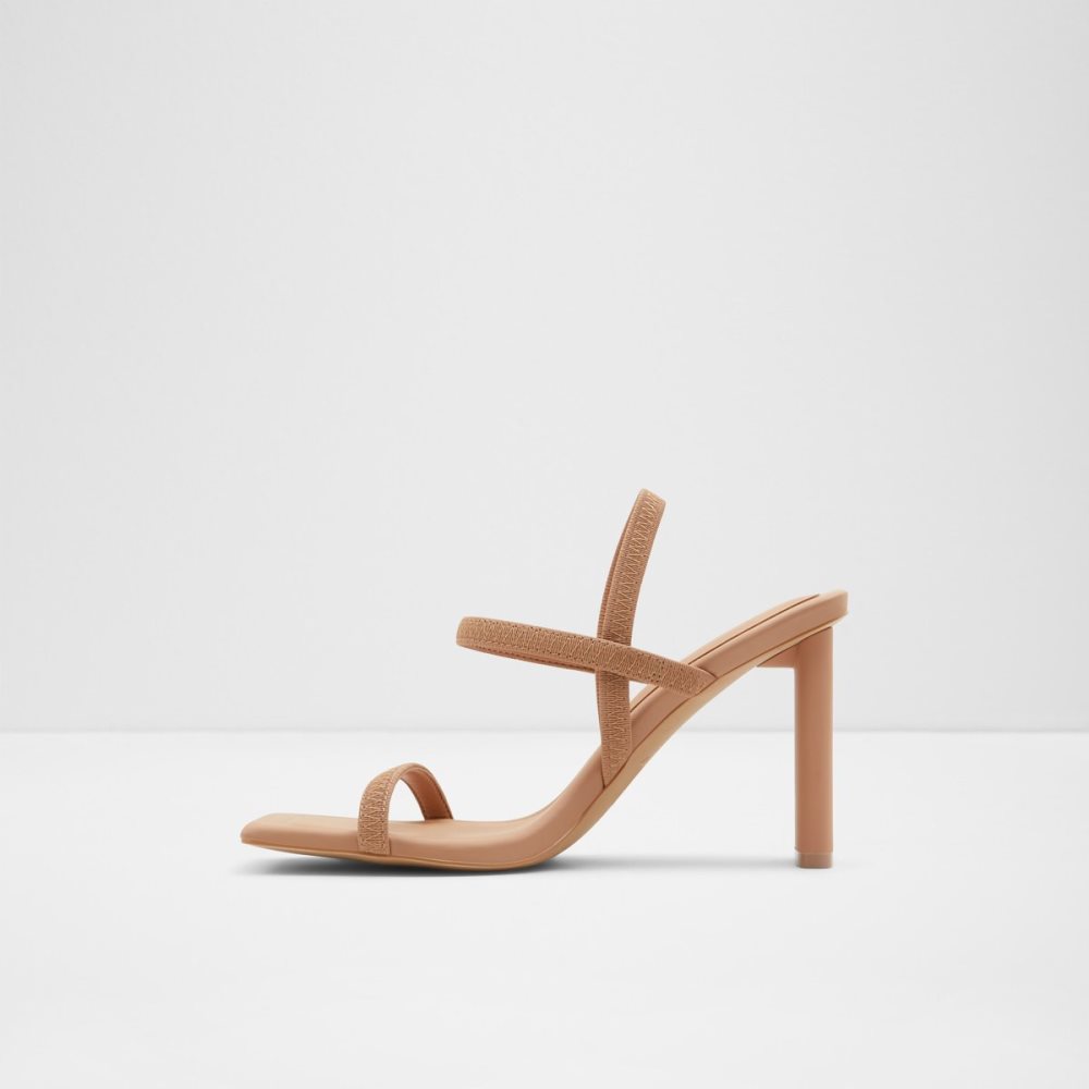 Talon Bloc Aldo Okurra Lanières Talons Sandal Beige | VAPETI-367